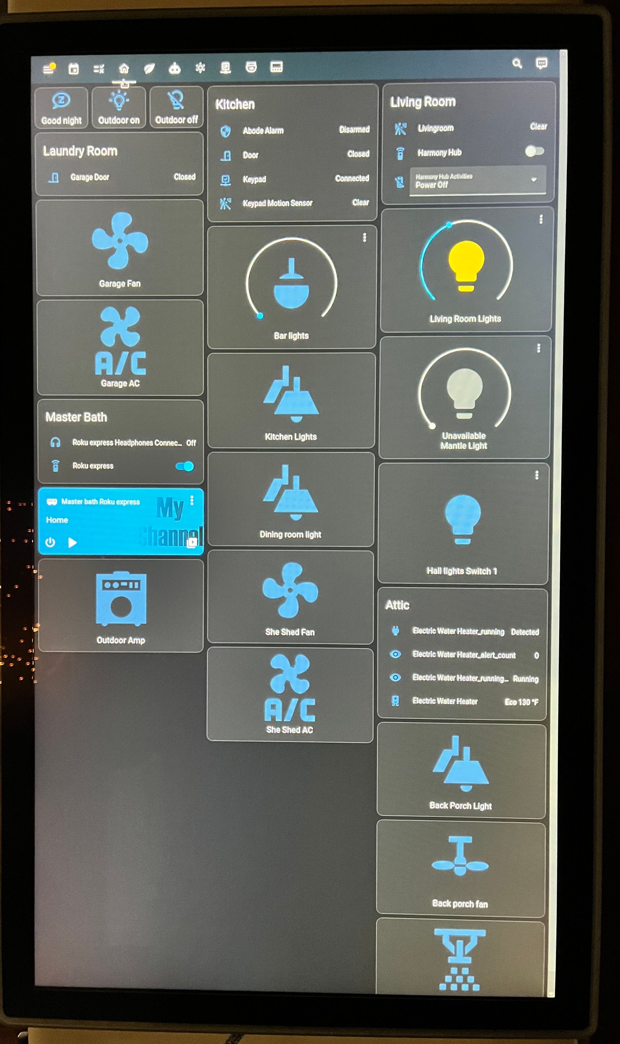 Home Assistant Touchscreen